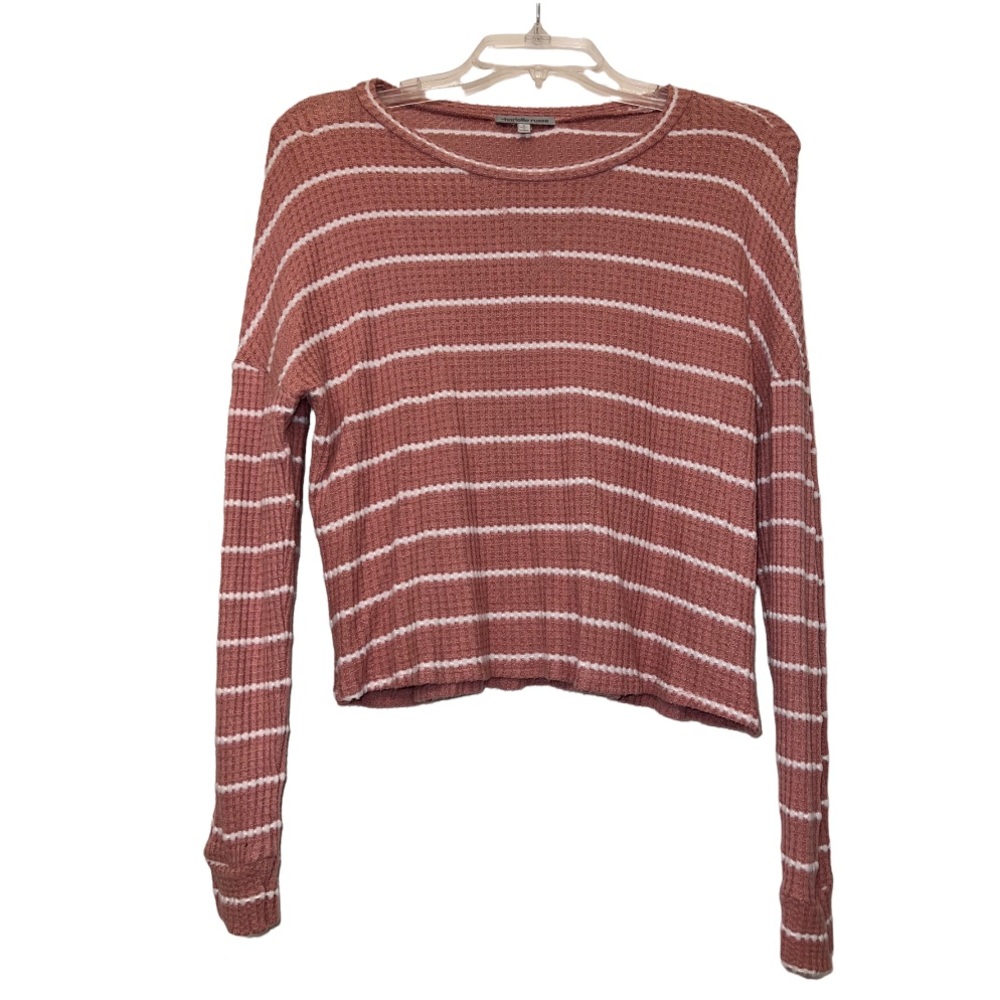 Charlotte Russe light cropped sweater